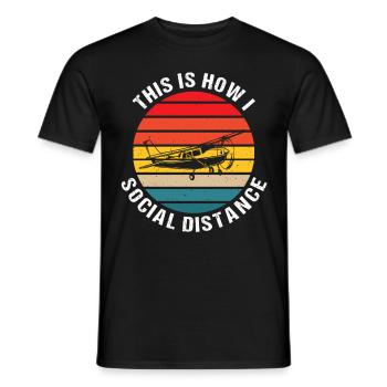 This is how i distance - Männer T-Shirt - Schwarz - Vorne - AI Model Male 178 light (178cm)