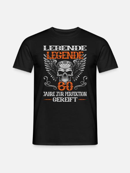 Motorradfahrer & Biker 60. Geburtstag - Männer T-Shirt - Schwarz