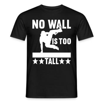 Parkour Freerunning - T-shirt homme - noir - Devant - AI Model Male 178 light (178cm)