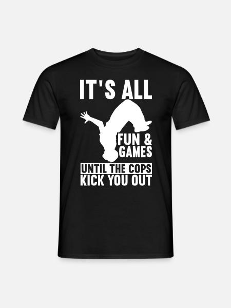 Parkour Freerunning - Men's T-Shirt - black