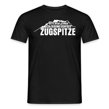 Zugspitze Witz Berge Bergsteigen - Männer T-Shirt - Schwarz - Vorne - AI Model Male 178 light (178cm)