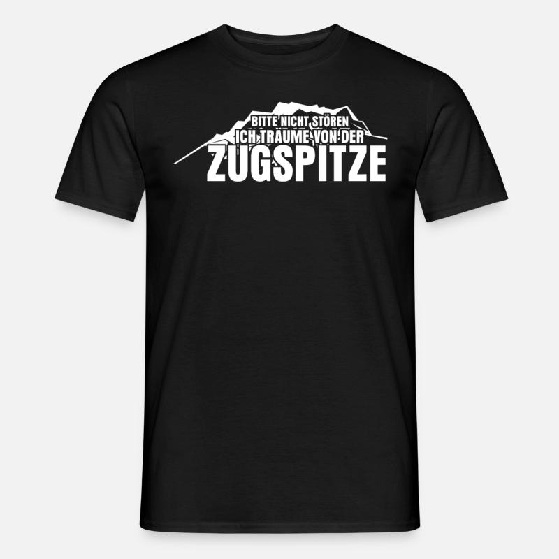 Zugspitze Witz Berge Bergsteigen - Männer T-Shirt - Schwarz