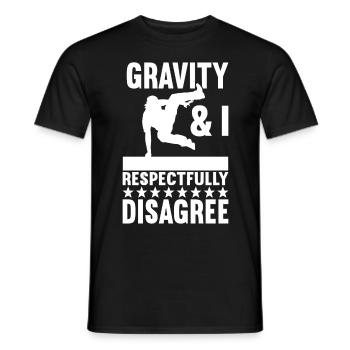 Parkour Freerunning - T-shirt homme - noir - Devant - AI Model Male 178 light (178cm)