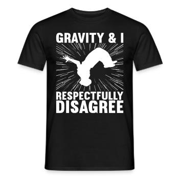 Parkour Freerunning - T-shirt homme - noir - Devant - AI Model Male 178 light (178cm)