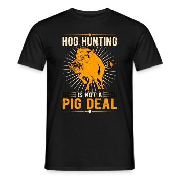 Wildschweinjagd Wildschweinjäger - Männer T-Shirt - Schwarz - Vorne - AI Model Male 178 light (178cm)