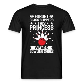 Forget glass slippers these Princess - Männer T-Shirt - Schwarz - Vorne - AI Model Male 178 light (178cm)