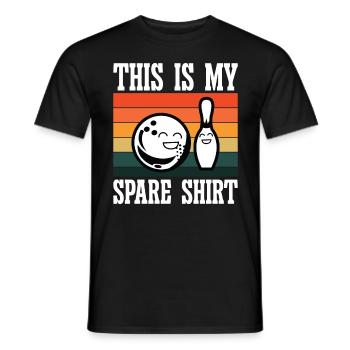 Ceci est ma chemise de rechange - T-shirt homme - noir - Devant - AI Model Male 178 light (178cm)