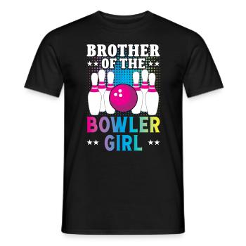 Brother of the Bowler Girl - Männer T-Shirt - Schwarz - Vorne - AI Model Male 178 light (178cm)