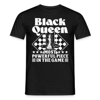 La pièce la plus importante dans la conception du jeu d’échecs - T-shirt homme - noir - Devant - AI Model Male 178 light (178cm)
