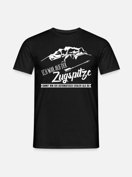 Zugspitze Berge Bergsteiger - Männer T-Shirt - Schwarz