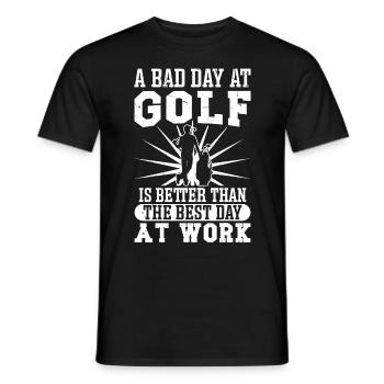 Design de golf parfait - T-shirt homme - noir - Devant - AI Model Male 178 light (178cm)