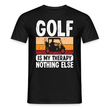 Golf nothing else - Männer T-Shirt - Schwarz - Vorne - AI Model Male 178 light (178cm)
