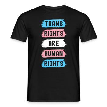 Transgender Trans LGBTQ - Männer T-Shirt - Schwarz - Vorne - AI Model Male 178 light (178cm)