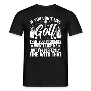 Design de golf parfait - T-shirt homme - noir - Devant - AI Model Male 178 light (178cm)