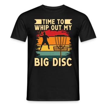 Conception du lecteur Big Disc - T-shirt homme - noir - Devant - AI Model Male 178 light (178cm)