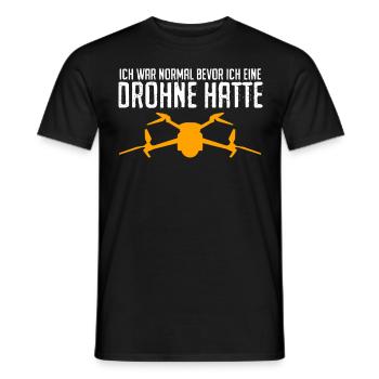 Quadrocopter Witz Drohne Quadcopter - Männer T-Shirt - Schwarz - Vorne - AI Model Male 178 light (178cm)