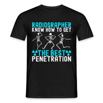 Radiology Radiologist - Men's T-Shirt - black - Front - AI Model Male 178 light (178cm)