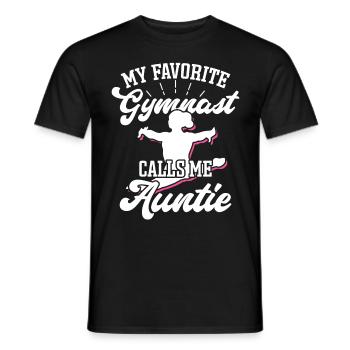 Gymnastique amusante pour les filles - T-shirt homme - noir - Devant - AI Model Male 178 light (178cm)