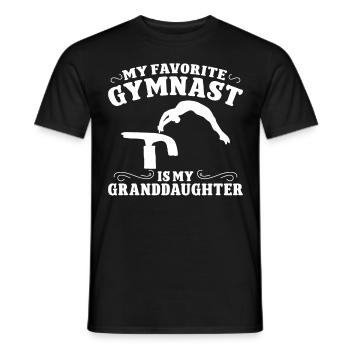 Funny Gymnastics for Girls - Men's T-Shirt - black - Front - AI Model Male 178 light (178cm)
