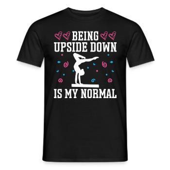 Funny Gymnastics for Girls - Men's T-Shirt - black - Front - AI Model Male 178 light (178cm)