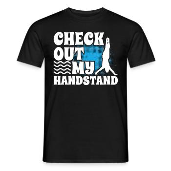 Funny Gymnastics for Girls - Men's T-Shirt - black - Front - AI Model Male 178 light (178cm)
