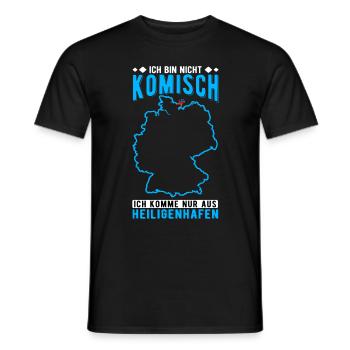 Heiligenhafen Souvenir - Männer T-Shirt - Schwarz - Vorne - AI Model Male 178 light (178cm)