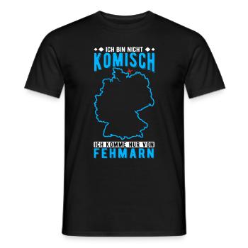 Fehmarn Souvenir - Männer T-Shirt - Schwarz - Vorne - AI Model Male 178 light (178cm)