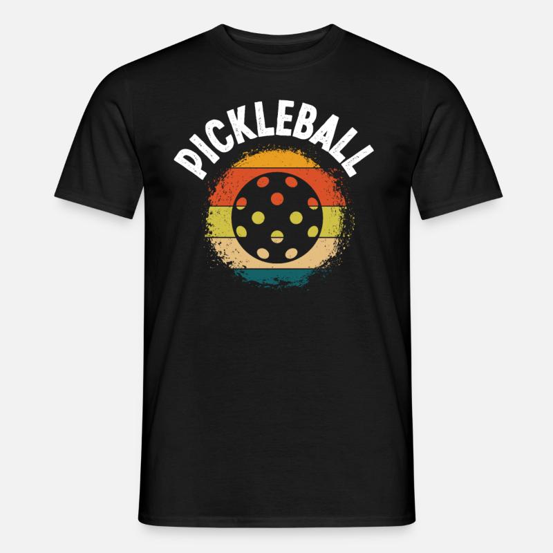 Pickleball - Männer T-Shirt - Schwarz