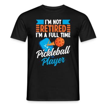 Je ne suis pas un joueur de pickleball à la retraite - T-shirt homme - noir - Devant - AI Model Male 178 light (178cm)