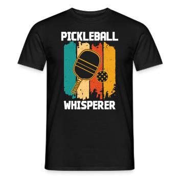 Chuchoteur de pickleball - T-shirt homme - noir - Devant - AI Model Male 178 light (178cm)