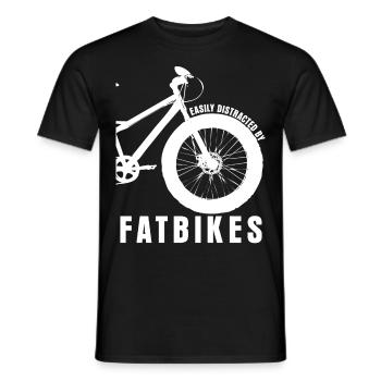 Fat Bike Tire Fatbike - Männer T-Shirt - Schwarz - Vorne - AI Model Male 178 light (178cm)