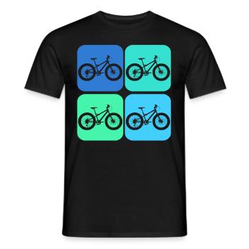 Fatbike retro Fat Bike - Männer T-Shirt - Schwarz - Vorne - AI Model Male 178 light (178cm)