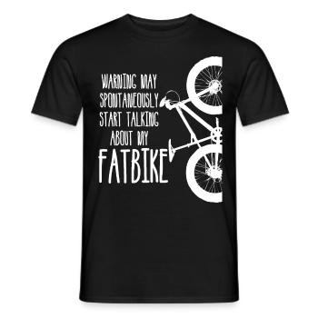Fatbike Spruch Fat Bike - Männer T-Shirt - Schwarz - Vorne - AI Model Male 178 light (178cm)