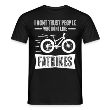 Fatbike Joke Fat Bike - Männer T-Shirt - Schwarz - Vorne - AI Model Male 178 light (178cm)