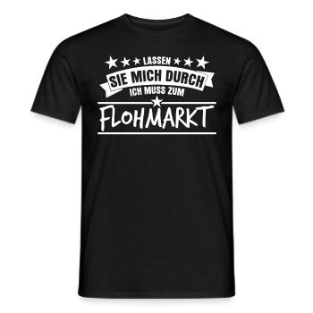 Flohmarkt Spruch Trödelmarkt - Männer T-Shirt - Schwarz - Vorne - AI Model Male 178 light (178cm)