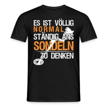 Sondeln Metalldetektor Witz Sondler - Männer T-Shirt - Schwarz - Vorne - AI Model Male 178 light (178cm)