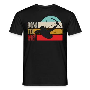 3D Archery Archer Tir à l’arc - T-shirt homme - noir - Devant - AI Model Male 178 light (178cm)