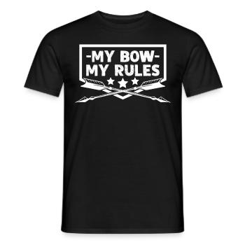 3D Archery Saying Archery - Men's T-Shirt - black - Front - AI Model Male 178 light (178cm)