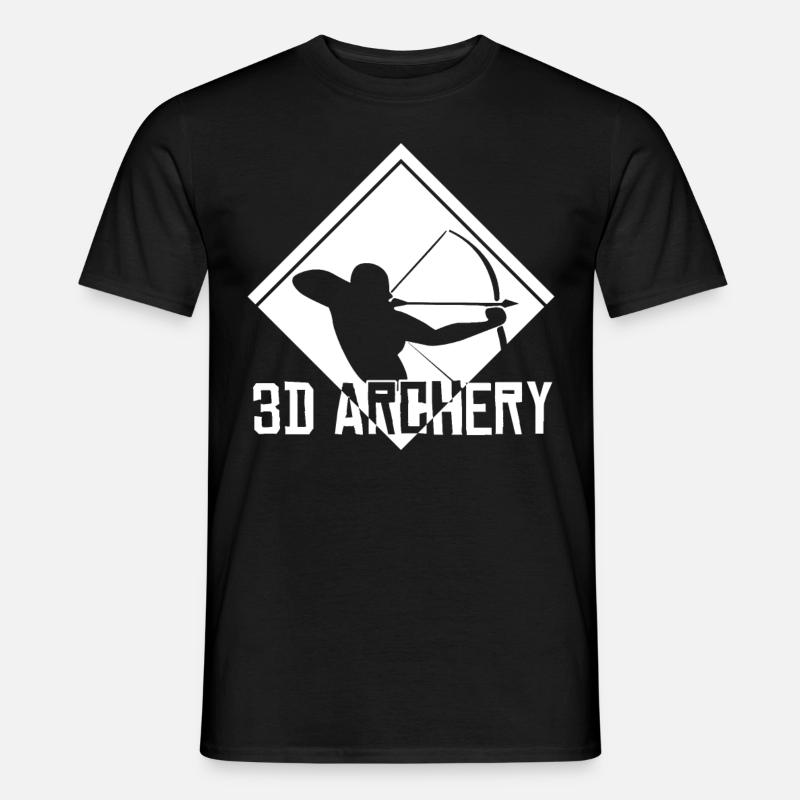 3D Archery Archer Archery - Men's T-Shirt - black