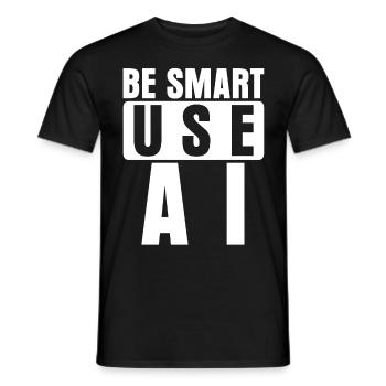 Artifical Intelligence Joke Admin - Männer T-Shirt - Schwarz - Vorne - AI Model Male 178 light (178cm)