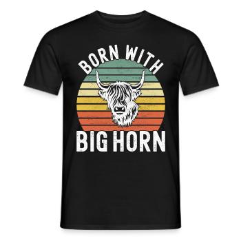 Vache des Highlands Hochlandkuh - T-shirt homme - noir - Devant - AI Model Male 178 light (178cm)