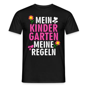 Kindergarten Witz Kindergärtnerin Kita - Männer T-Shirt - Schwarz - Vorne - AI Model Male 178 light (178cm)