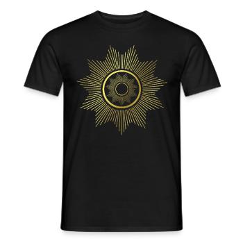 Rays - Graphics - Graphic Design - Geometry - Men's T-Shirt - black - Front - AI Model Male 178 light (178cm)