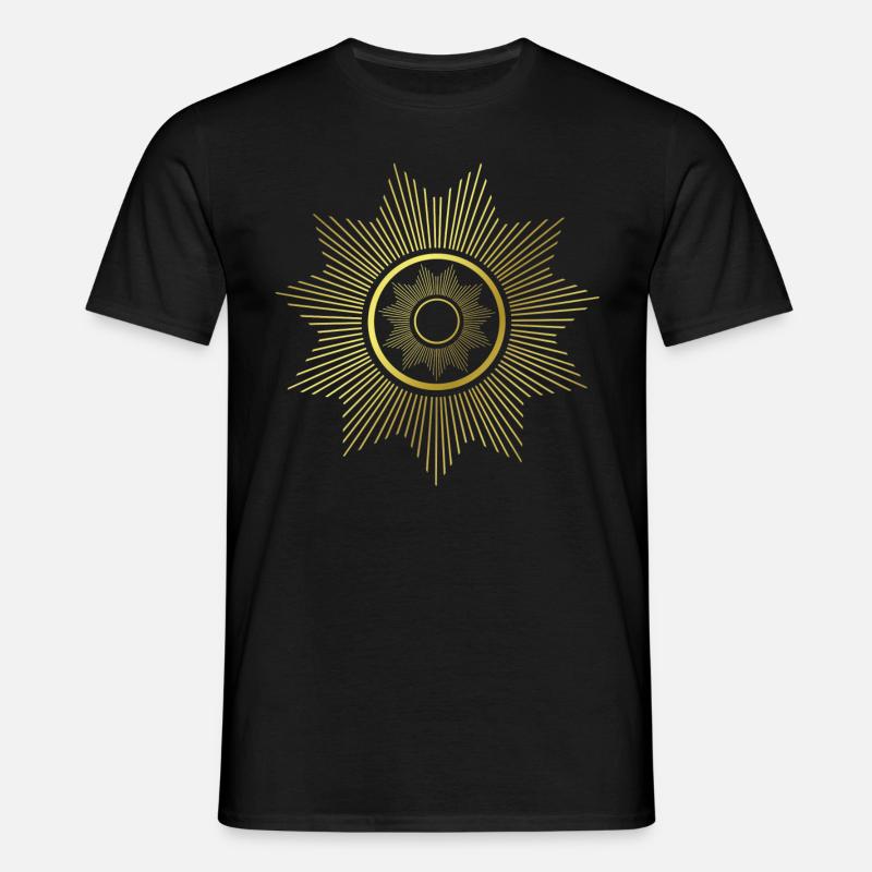 Rays - Graphics - Graphic Design - Geometry - Men's T-Shirt - black