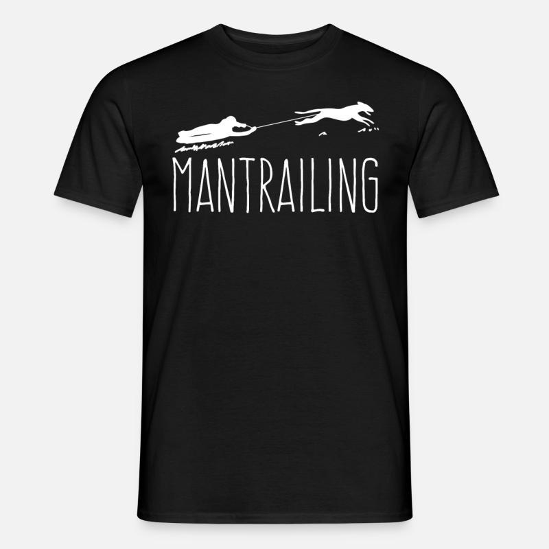 Mantrailing lustig Mantrailer - Männer T-Shirt - Schwarz