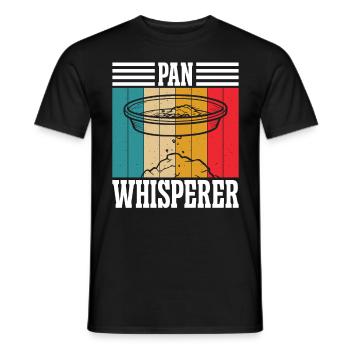 Pan Whisperer - Männer T-Shirt - Schwarz - Vorne - AI Model Male 178 light (178cm)