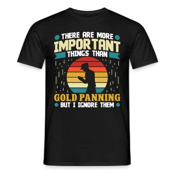 Extraction de l’or - T-shirt homme - noir - Devant - AI Model Male 178 light (178cm)