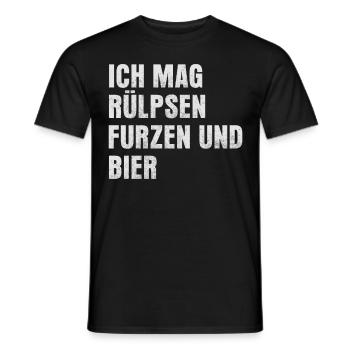 Vater Männer Vatertag Ehemann Bier Opa - Männer T-Shirt - Schwarz - Vorne - AI Model Male 178 light (178cm)
