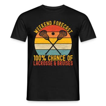 Lacrosse - Männer T-Shirt - Schwarz - Vorne - AI Model Male 178 light (178cm)
