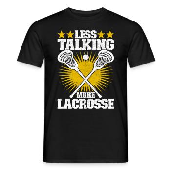 Lacrosse - Männer T-Shirt - Schwarz - Vorne - AI Model Male 178 light (178cm)